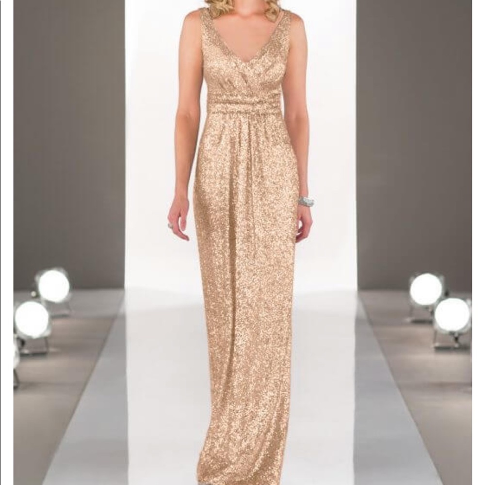 Sorella Vita Gold Sequin Gown
